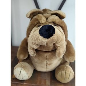 Vintage American Wego Plush Dog 1982 Bulldog